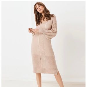 Spell knit midi in Stone